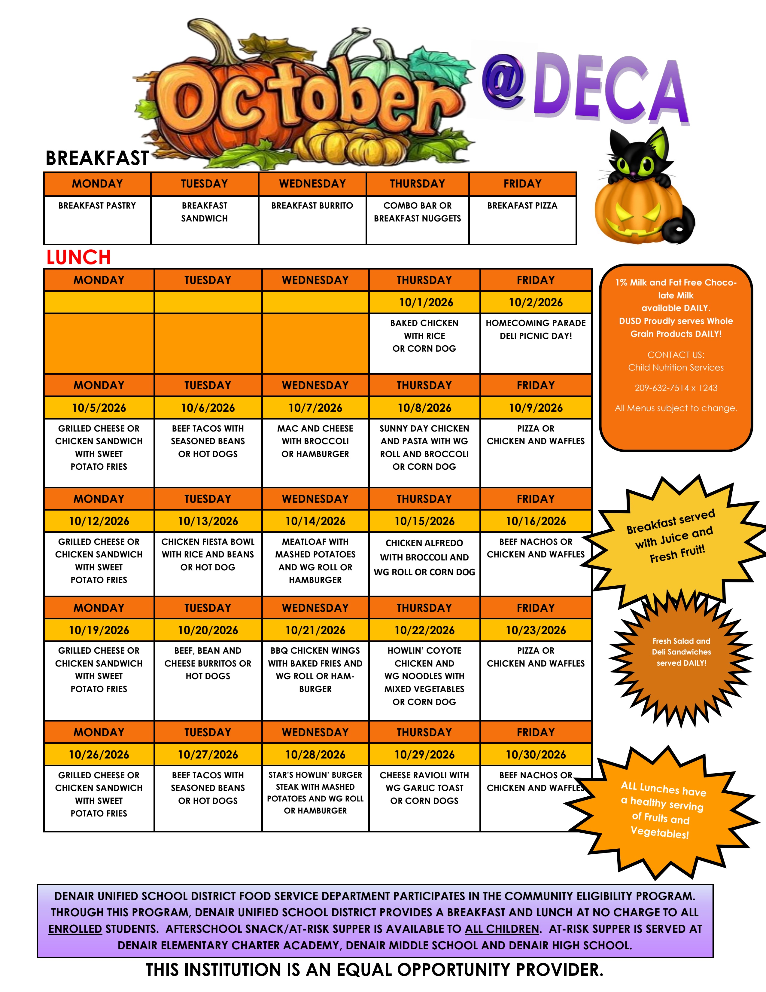 September Menu